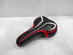 زین دوچرخه انرژی مدل ed steel مشکی-قرمز